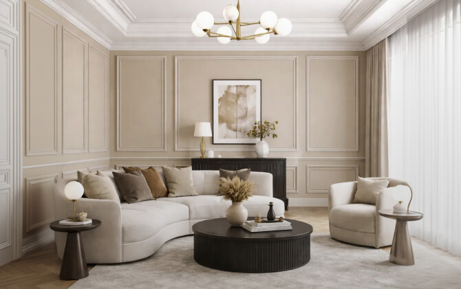 Nowoczesna sztukateria  do współczesnych wnętrz