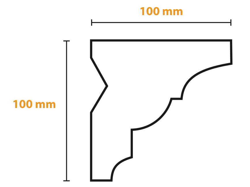 Listwa do zabudowy karnisza KX6 #4