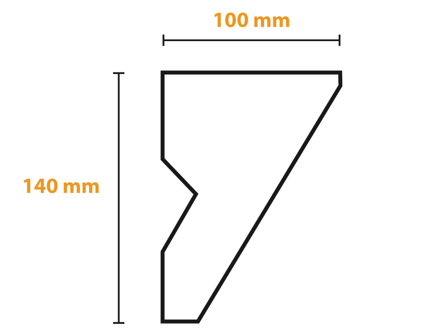 Listwa do zabudowy karnisza KX8 #4