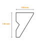 Listwa do zabudowy karnisza KX8 #4
