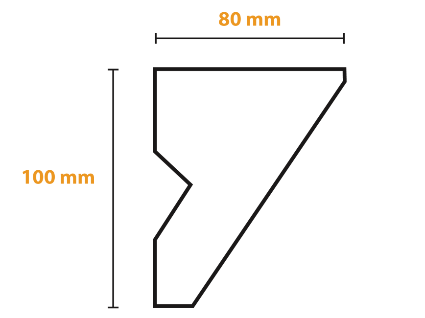 Listwa do zabudowy karnisza KX8 #5