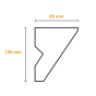Listwa do zabudowy karnisza KX8 #5