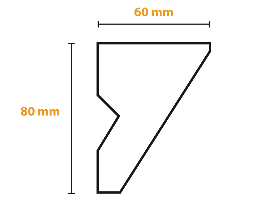 Listwa do zabudowy karnisza KX8 #6