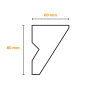 Listwa do zabudowy karnisza KX8 #6